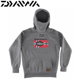 Худи Daiwa D-Vec Hoodie Halibut Expedition Grey